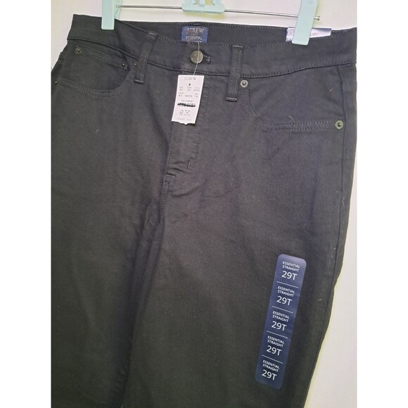 J. Crew Tall Essential Straight Jean In All Day Stretch Black BT023 T29 NWT - Picture 4 of 12